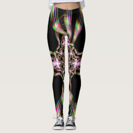 Rainbow Taffy Candy Explosion Leggings