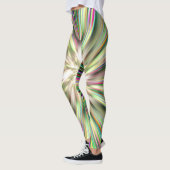 Rainbow Taffy Candy Explosion Vier Leggings (Links)