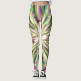 Rainbow Taffy Candy Explosion Vier Leggings
