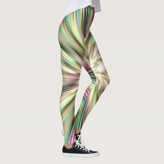 Rainbow Taffy Candy Explosion Vier Leggings (Rechts)