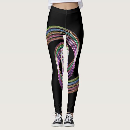 Rainbow Taffy Candy Leggings (Vorderseite)
