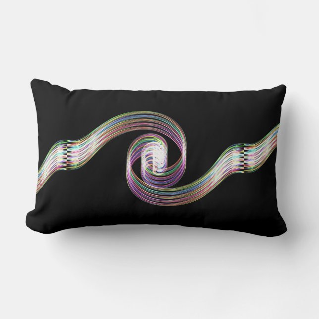 Rainbow Taffy Candy Lendenkissen (Vorderseite)