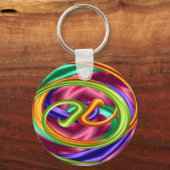 Rainbow Taffy Pull Schlüsselkette Schlüsselanhänger (Vorderseite)