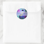 Rainbow Taijitu Yin Yang Runder Aufkleber (Tasche)