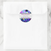 Rainbow Taijitu Yin Yang Runder Aufkleber (Tasche)