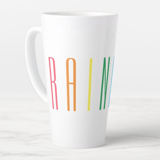 RAINBOW Tall Latte Tasse (Linke Ecke)