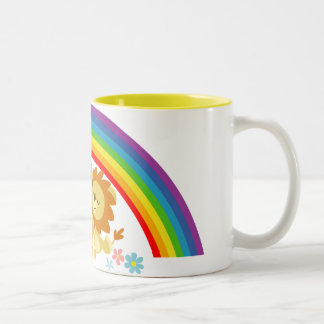 Rainbow Tango-Niedlicher Cartoon Löwen Tasse