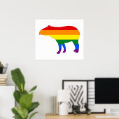 Rainbow Tapir Poster (Heimbüro)
