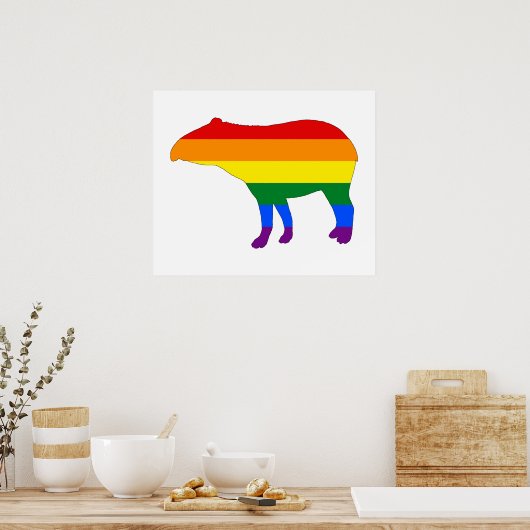 Rainbow Tapir Poster (Küche)