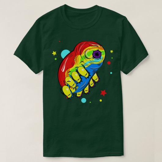Rainbow Tardigrade T-Shirt (Design vorne)