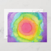 Rainbow-Target-Postkarte Postkarte (Vorne/Hinten)