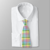 Rainbow Tartan Stripe Krawatte (Gebunden)