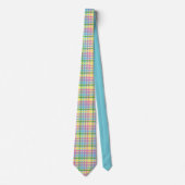 Rainbow Tartan Stripe Krawatte (Vorderseite)