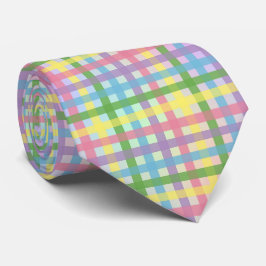 Rainbow Tartan Stripe Krawatte