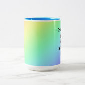 Rainbow-Tasse für kreative Typen Zweifarbige Tasse (Mittel)
