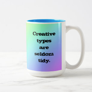 Rainbow-Tasse für kreative Typen Zweifarbige Tasse