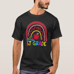 Rainbow Teacher der 1. Klasse Hallo erster Klasse T-Shirt