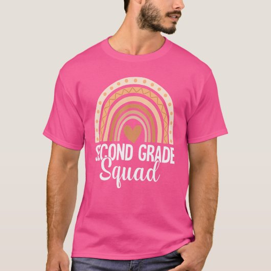 Rainbow-Teacher der zweiten Klasse T-Shirt (Vorderseite)