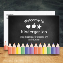 Rainbow Teacher Kindergarten-Willkommensvorlage