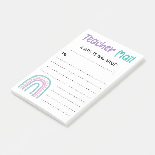 Rainbow Teacher Mail Post-it Klebezettel (angewinkelt)