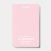 Rainbow Teacher Name Foto ID Abzeichen Ausweis (Rückseite)