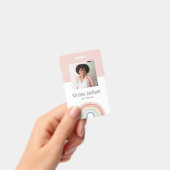 Rainbow Teacher Name Foto ID Abzeichen Ausweis (Handheld)