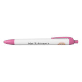 Rainbow Teacher Pens Personalisiert Boho Pink Mode Kugelschreiber (Oberseite)