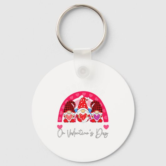 Rainbow Teaching 12th Grade On Valentines Day Tea Schlüsselanhänger (Vorderseite)