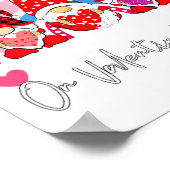 Rainbow Teaching 4th Grade On Valentines Day Teac  Poster (Ecke)