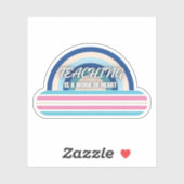 Rainbow Teaching ist ein Werk des Herzens Aufkleber (Blatt)