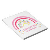 Rainbow Teaching ist ein Werk des Herzens Notizblock (angewinkelt)