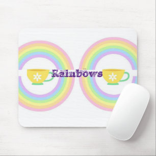 Rainbow Teacup Mouse Pad! Mousepad