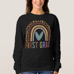 Rainbow Team 1st Grade Squad Girls Boy Sweatshirt