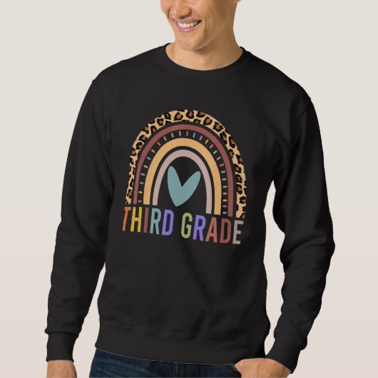 Rainbow Team 3rd Grade Squad Girls Boy Sweatshirt (Vorderseite)