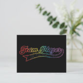 Rainbow Team Player Postkarte (Stehend Vorderseite)