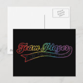 Rainbow Team Player Postkarte (Vorne/Hinten)