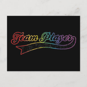 Rainbow Team Player Postkarte
