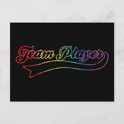 Rainbow Team Player Postkarte (Vorderseite)