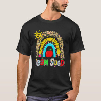 Rainbow Team Sped Sonderschullehrer zurück T T-Shirt