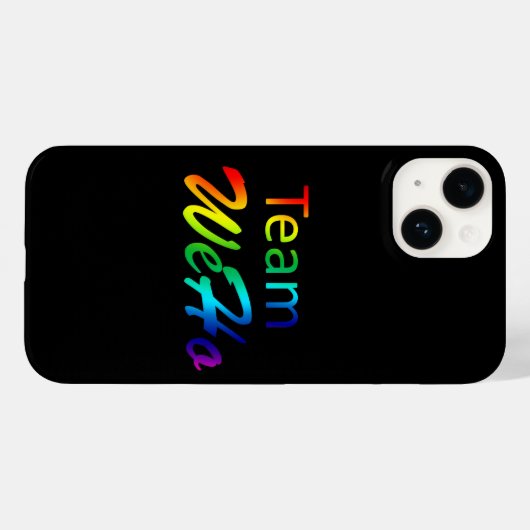 Rainbow Team WeHo Case-Mate iPhone Hülle (Rückseite (Horizontal))