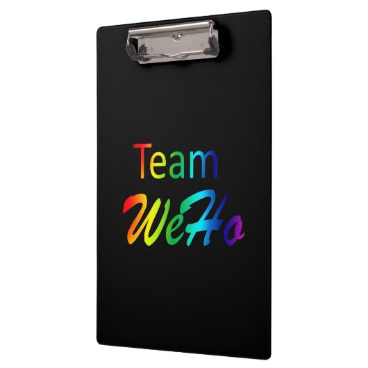 Rainbow Team WeHo Klemmbrett (Links)