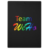 Rainbow Team WeHo Klemmbrett (Rückseite)