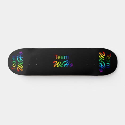Rainbow Team WeHo Skateboard (Horizontal)