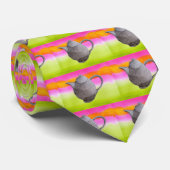 Rainbow Teapot arty tea party Krawatte (Gerollt)