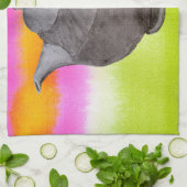 Rainbow Teapot arty tea party Küchentuch (Gefaltet)