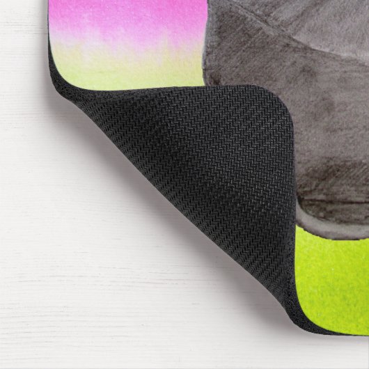 Rainbow Teapot arty tea party Mousepad (Ecke)