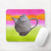 Rainbow Teapot arty tea party Mousepad (Mit Mouse)