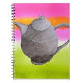Rainbow Teapot arty tea party Notizblock (Vorderseite)