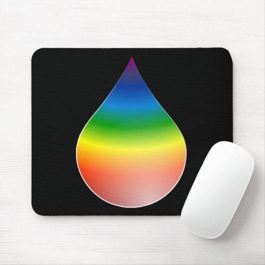 RAINBOW-TEARDROP MOUSEPAD (Mit Mouse)