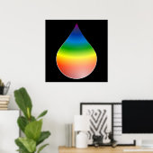RAINBOW-TEARDROP POSTER (Heimbüro)